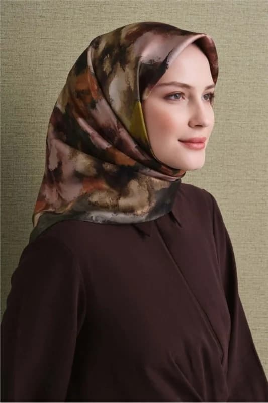 Saten İpek Eşarp 9613D-05