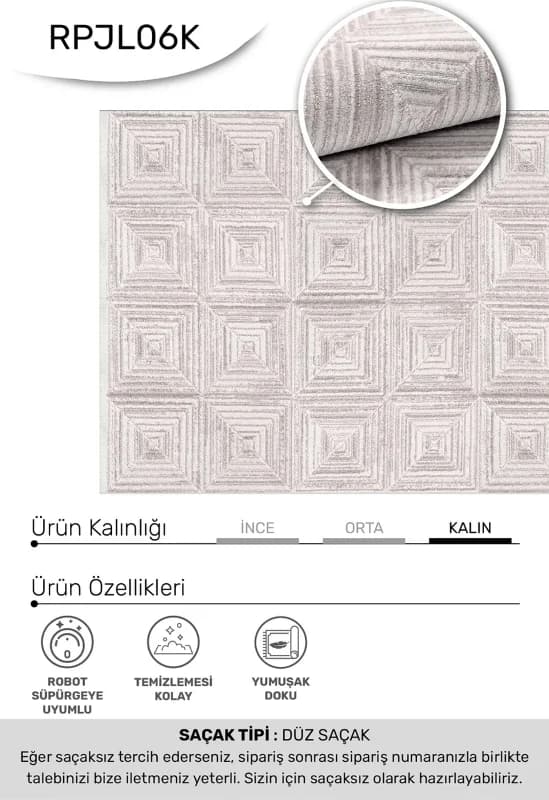 Youdayhomecollection Jalura Model Oturma Odası Halısı 1bej 160 x 200