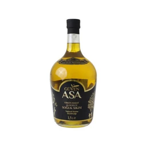 Güven Asa Erken Hasat Soğuk Sıkım Zeytinyağı 1500 Ml