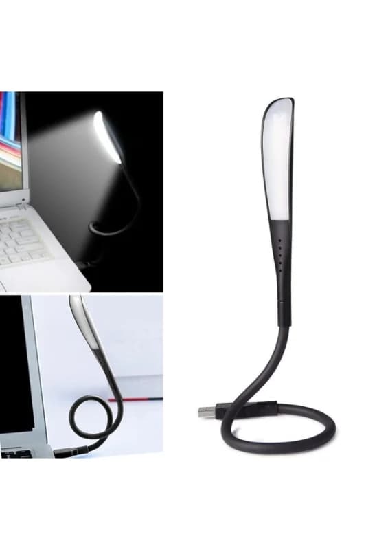 ® USB Girişli 14 Ledli 3 Kademeli Dokunmatik Masa/Kitap Okuma Lambası Ledi Siyah