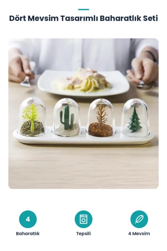 Dört Mevsim Baharatlık - Four Seasons Spice Shakers