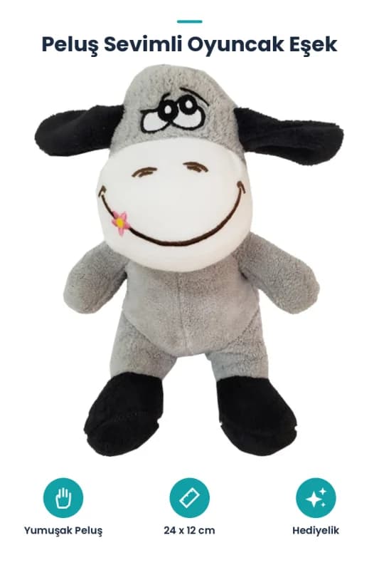 Peluş Sevimli Oyuncak Eşek