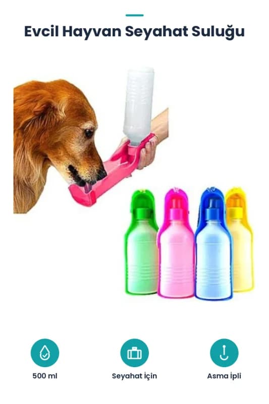 Evcil Hayvan Seyahat Suluğu 500 ml.