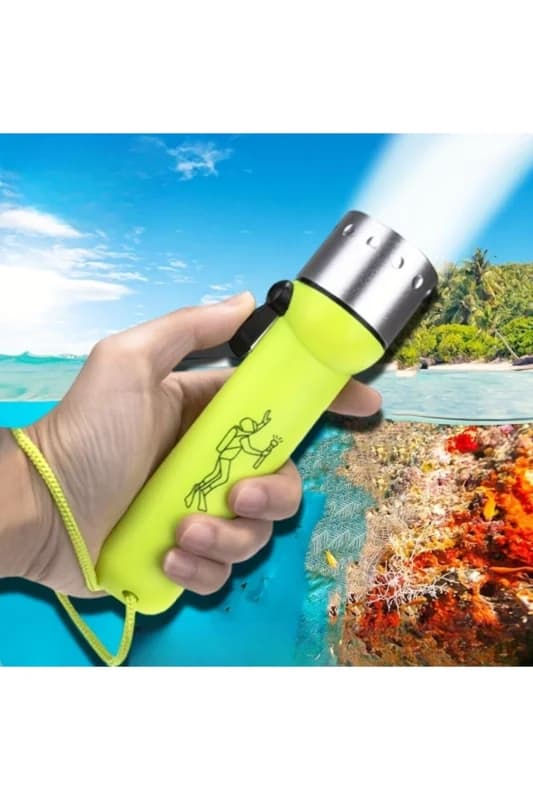 ® Süper Parlak LED Su Altı Dalış Feneri – Taşınabilir, Su Geçirmez ve Dar
