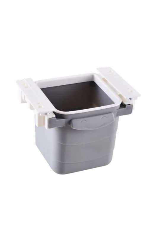 ® Mini Masa Çöp Kovası Plastik Tezgah Altı Geri Çekilebilir Yapışkanlı Gö