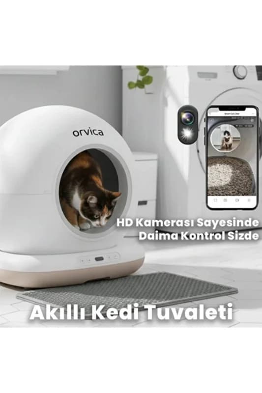 HD Kameralı Akıllı Kedi Tuvaleti
