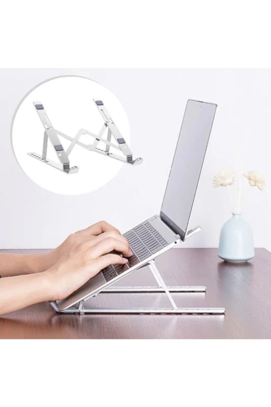 ® Ayarlanabilir Dizüstü Destek Tabanı Tamamen Katlanabilir Taşınabilir Laptop