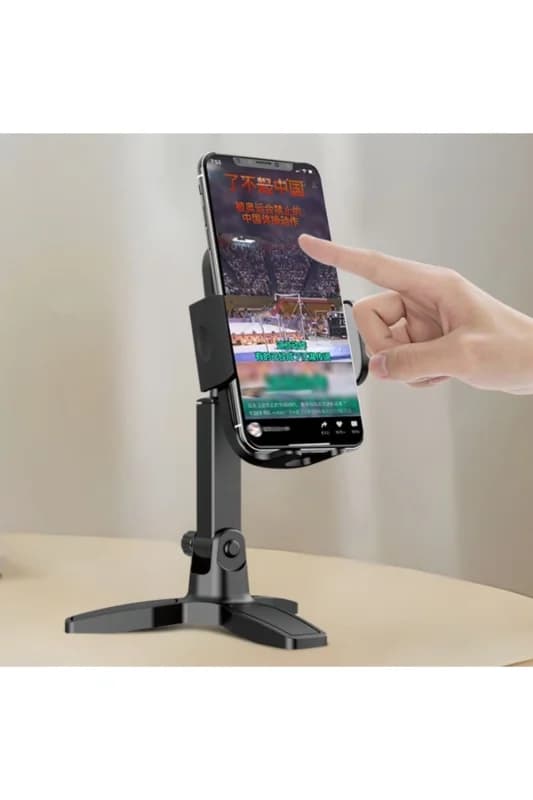 ® Masaüstü Telefon Standı 360 Derece Dönebilen Başlıklı Ayaklı Telefon Tri