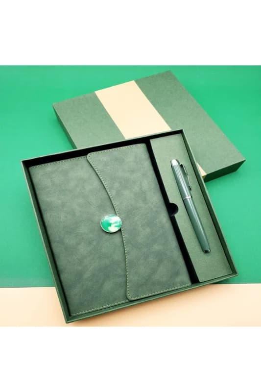Promosyon Defter Kalem Seti Yeşil Renk