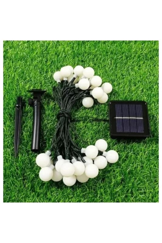 Solar 5m 28 Led Top RGB Siyah Kablolu