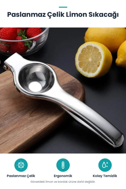 Paslanmaz Çelik Limon Sıkacağı
