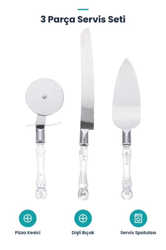 3 Parça Servis Seti