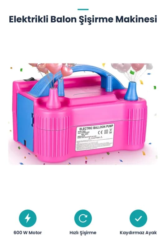 Elektrikli Balon Şişirme Makinesi
