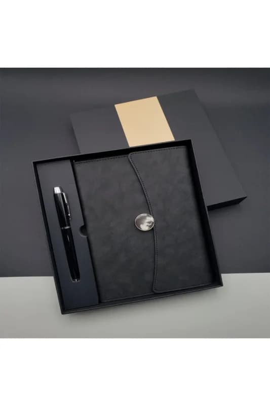 Promosyon Defter Kalem Seti Siyah Renk