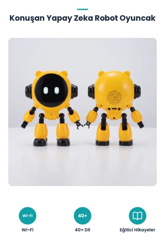Yapay Zeka Robotu - Wi-Fi Uygulamalı - Konuşma Özellikli - Teknolojik Oyuncak