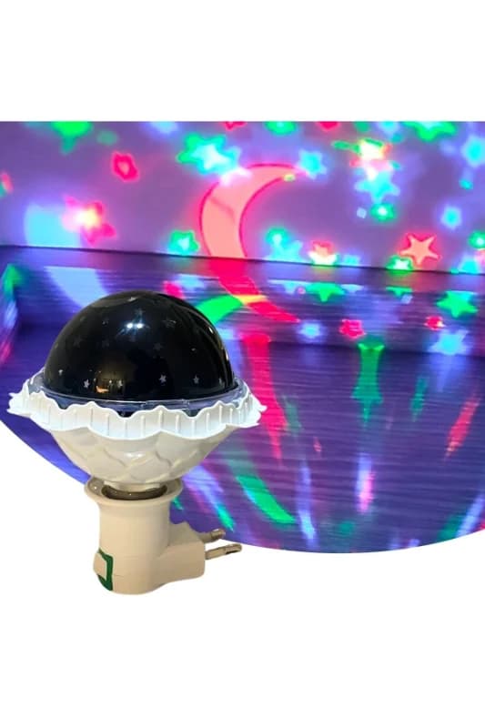 ® Kristal Gökyüzü Modlu Yıldızlı Hareketli 360 Derece Dönen Kristal Led Amp