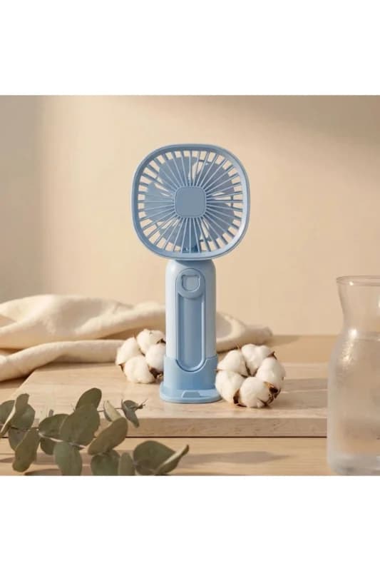 3 Kademeli Telefon Tutuculu Standlı Mini Fan – Tuşu Ayı Figürlü Masaüstü ve EldeKullanılabilen Taşın
