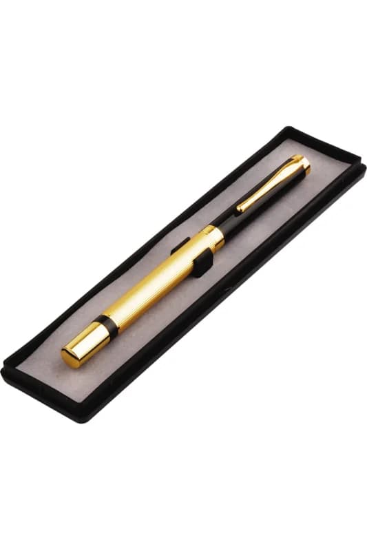 Kutulu Metal Roller Gold Siyah Kalem