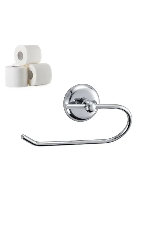 Banyo Tuvalet Kağıt Tutacağı Tuvalet Kağıdı Tutucu Metal Aparat