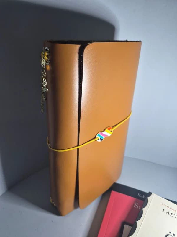 Gogo Hakiki Deri Travel Notebook Defter Kılıfı Style 1