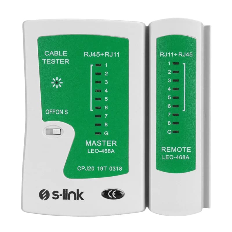 S-LINK SL-468, RJ45 ve RJ11 Tester, Kablo Test Cihazı