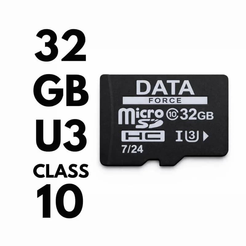 DATAFORCE 32GB U3/CL10 7/24 SURVEILLANCE 100/50MBS HAFIZA KARTI