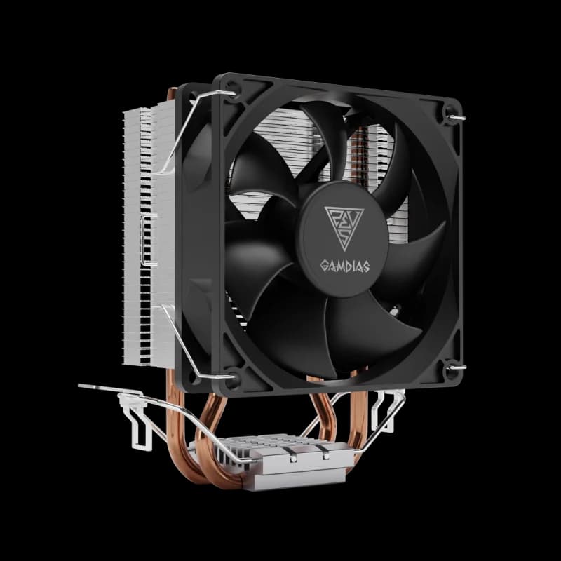 GAMDIAS BOREAS E1-210 MONO, 92mm, CPU Kule Tipi Hava Soğutma, Doğrudan Temas Teknolojisine Sahip 2 adet Gelişmiş Bakır Isı Borusu (AMD AM5 ve INTEL Tüm işlemciler ile uyumlu)