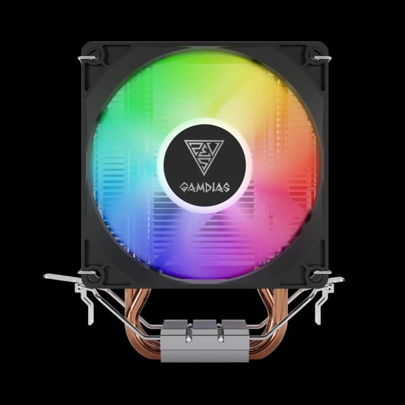 GAMDIAS BOREAS E1-210 Lite, 92mm, CPU Kule Tipi Hava Soğutma, Doğrudan Temas Teknolojisine Sahip 2 adet Gelişmiş Bakır Isı Borusu (AMD AM5 ve INTEL Tüm işlemciler ile uyumlu)