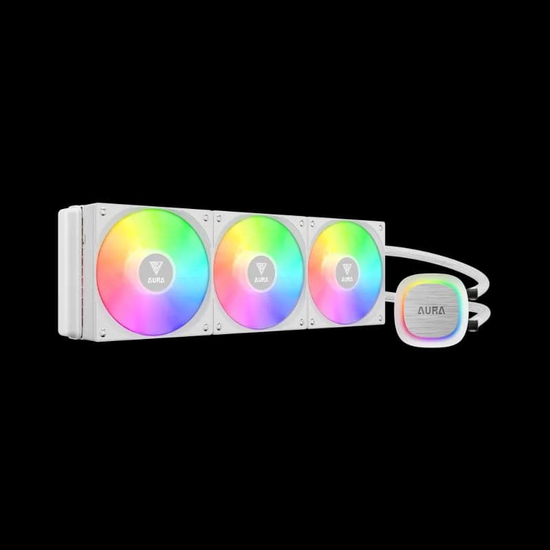 GAMDIAS AURA GL360 V2 WH, White Edition, 360mm, RGB, 3 Fanlı, CPU Sıvı Soğutma