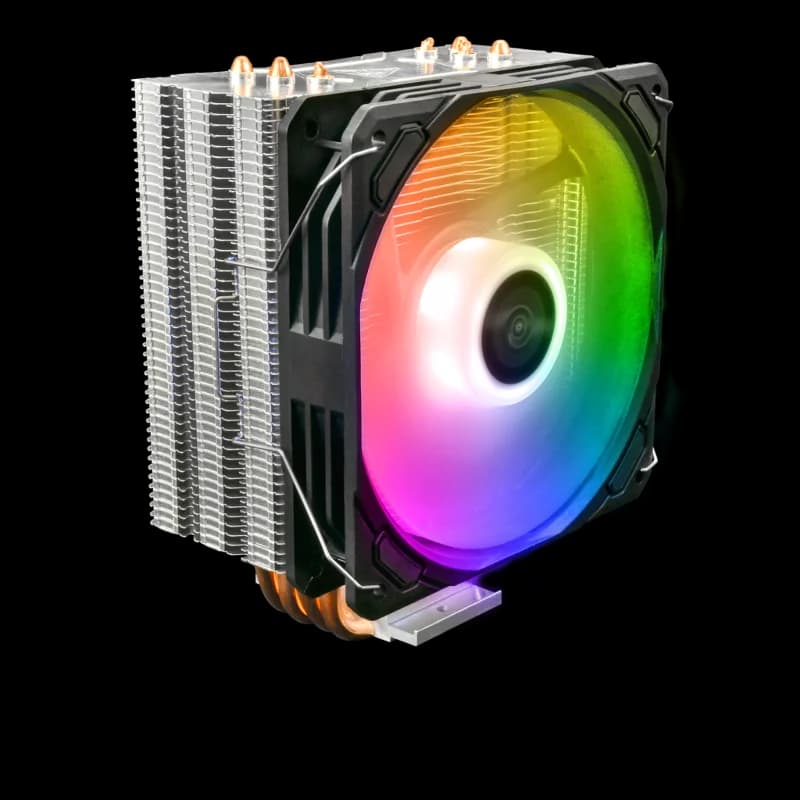 GAMDIAS BOREAS E1-410, ARGB, 120mm, CPU Kule Tipi Hava Soğutma, Doğrudan Temas Teknolojisine Sahip 4 adet Gelişmiş Bakır Isı Borusu (AMD AM4-AM5 ve INTEL Tüm işlemciler ile uyumlu)