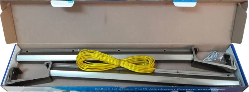 Koral Alüminyum Balkon Çamaşır Kurutma Askılığı 80x30