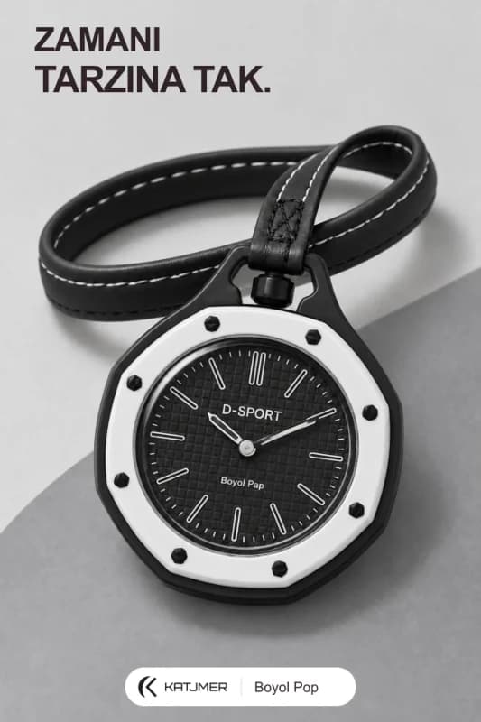 6104 BOYOL POP Çanta Charm Saat, Askılı Analog Quartz Çanta Aksesuarı
