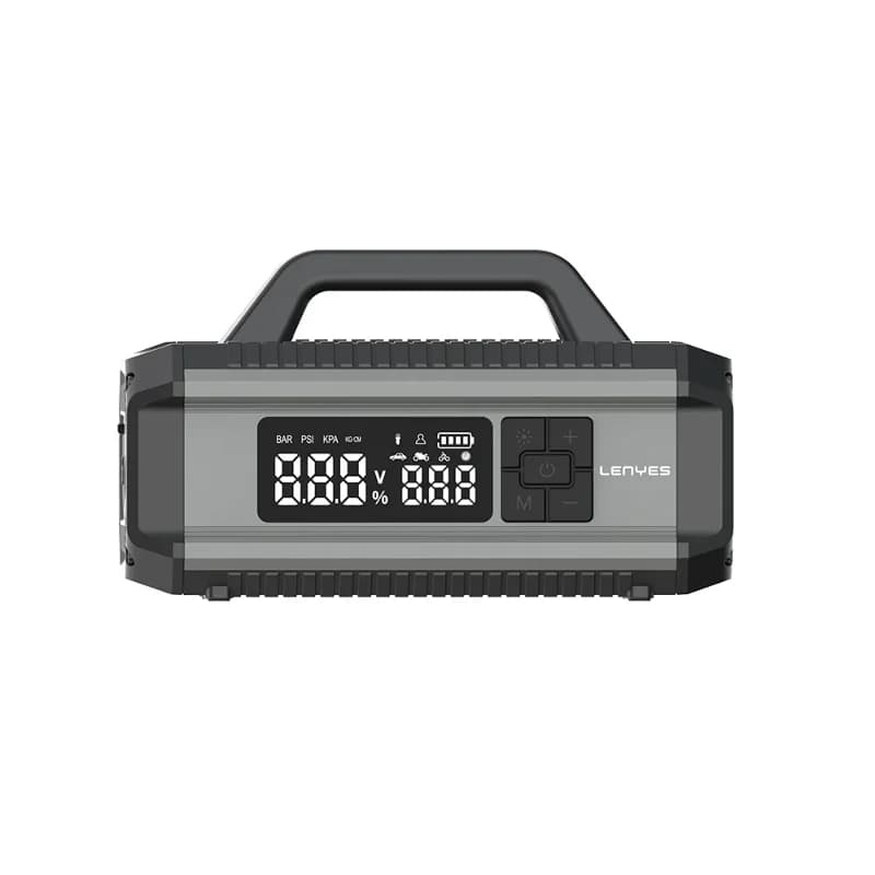 Lenyes LCI202 LED Işık Araç Akü Acil Durum Takviye Güç Kaynağı ve Hava Kompresörü 12V 150W 10000mAh