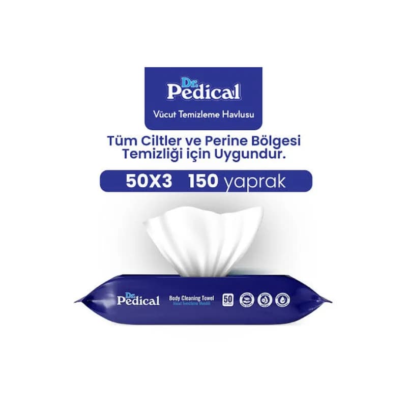TİTİZ VÜCUT TEMİZLEME HAVLUSU 50 Lİ