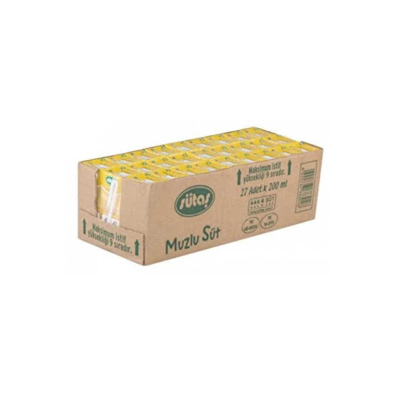 SÜTAŞ MEYVELİ SÜT ÇEŞİLERİ 180 ML (27 Adet) Koli