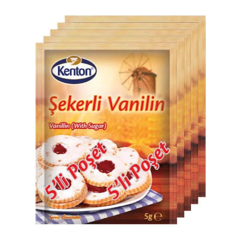 KENTON ŞEKER VANİLİN 5 Lİ (5 Adet) Koli