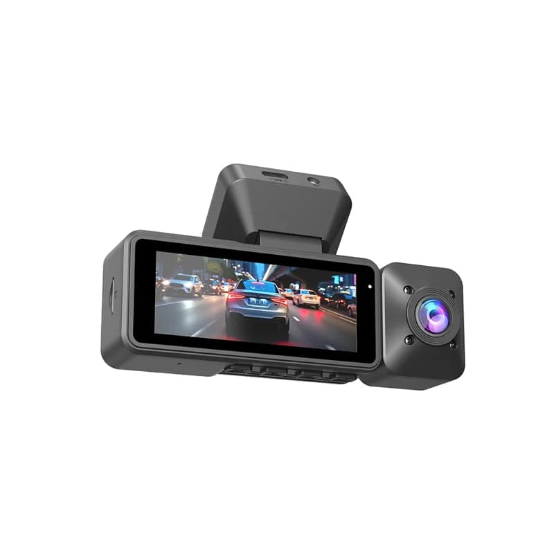 Lenyes LDR101 4K Ultra HD Wifi Destekli Akıllı Ön ve Arka Araç içi Kamera Siyah