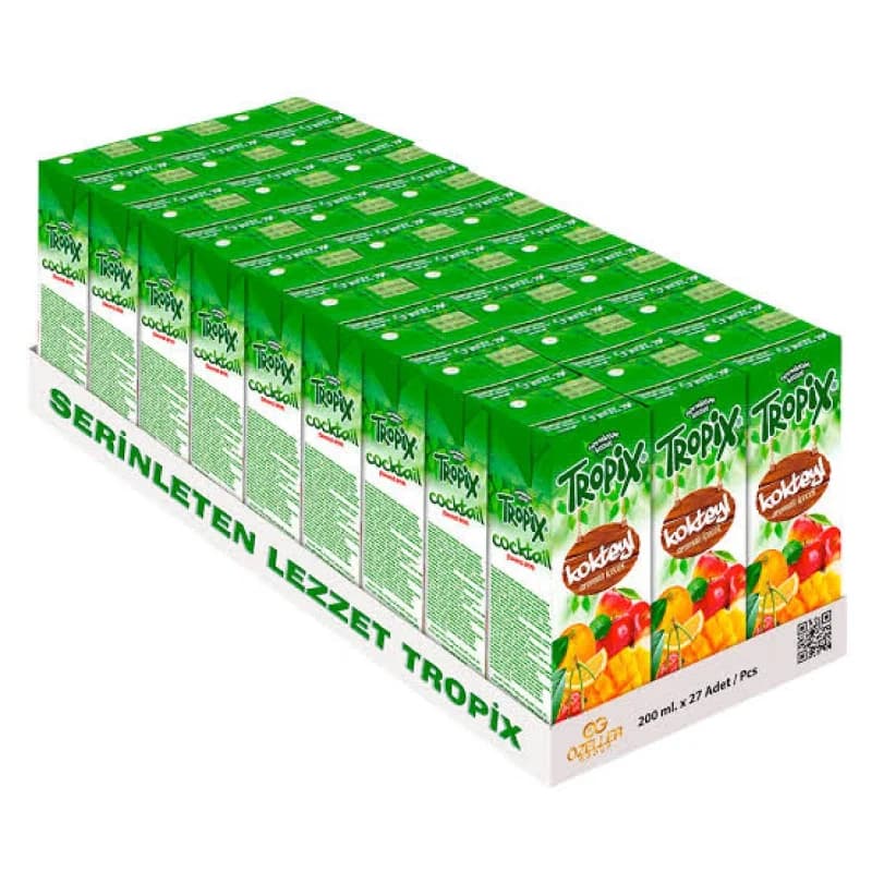 TROPİX MEYVE SUYU KARIŞIK 200 ML (27 Adet) Koli