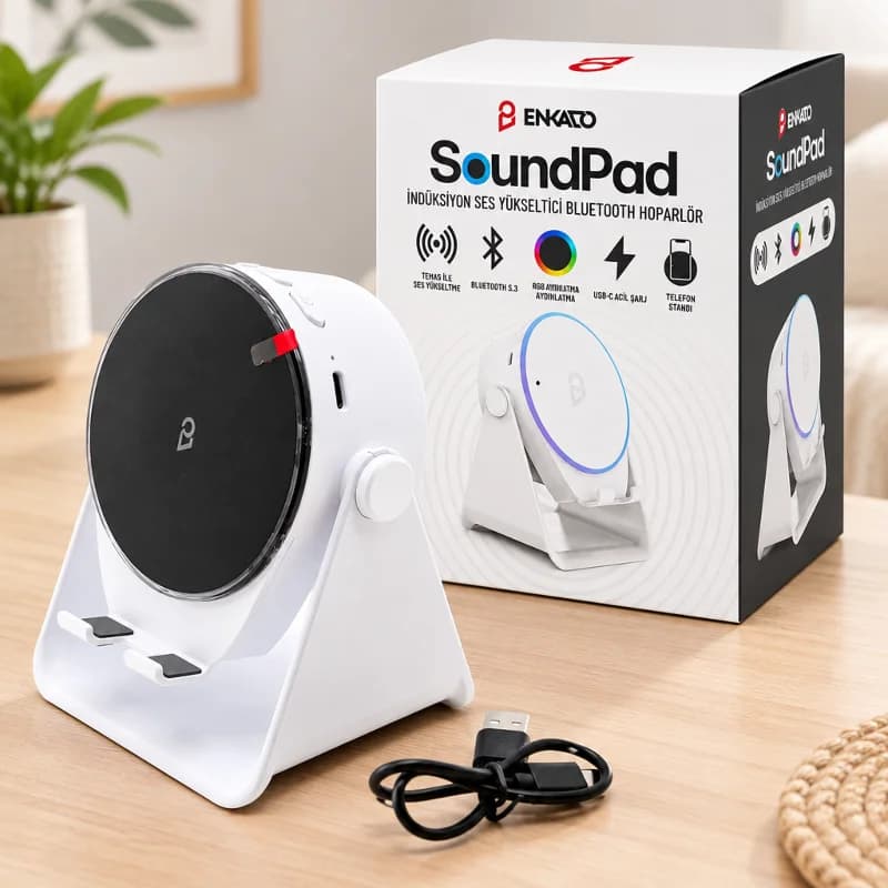 Bluetooth Hoparlör Soundpad EKD-S11 5W 2000mAh Beyaz