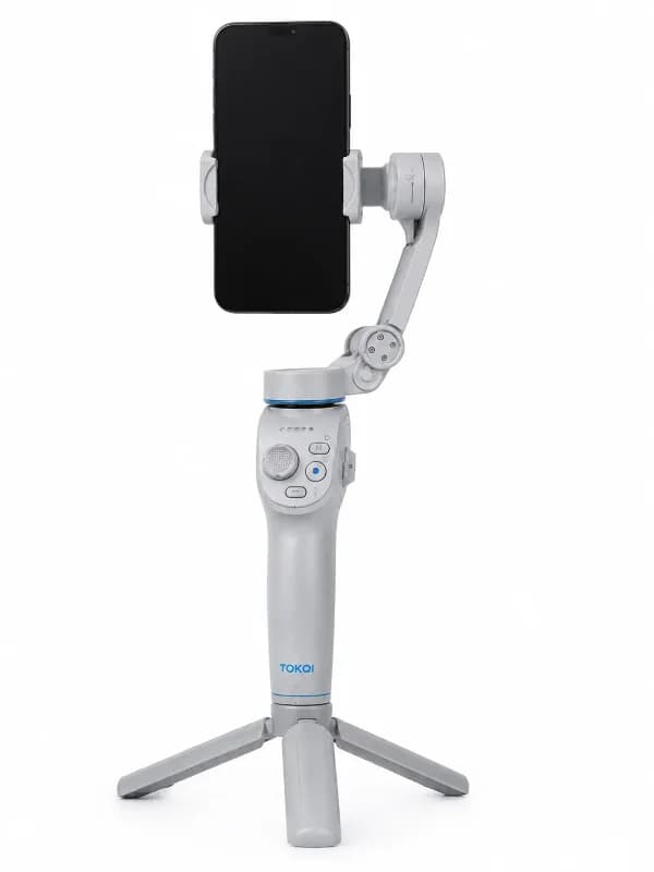 Bluetooth Kontrollü Katlanabilir Tripod İle Yapay Zeka Takipli Gimbal
