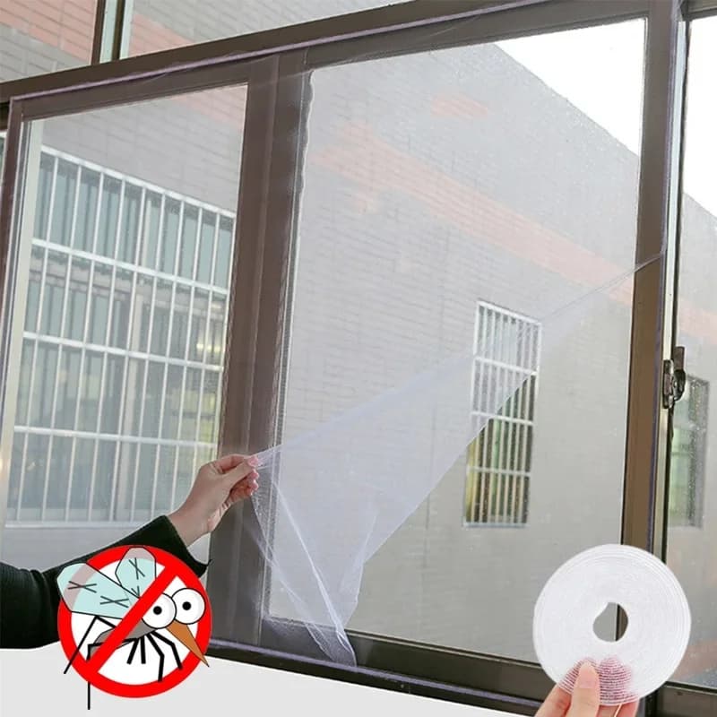 Ergonomik Çift Kanat Sineklik Takımı Cam Pencereler İçin 130 cm x 150 cm