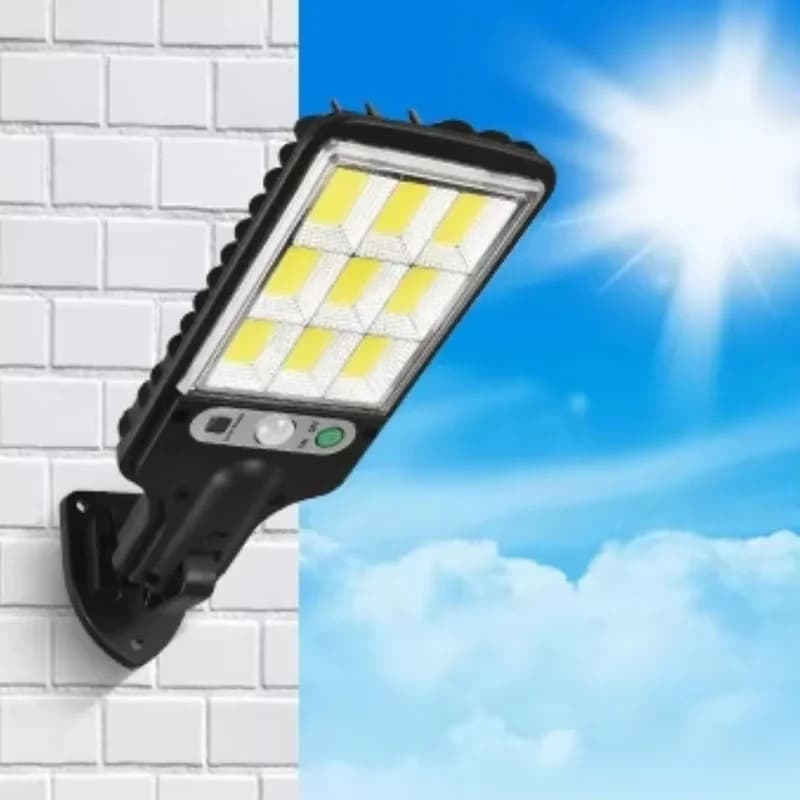 Enerji Tasarruflu Kumandalı Güneş Enerjisiyle Şarj Olan LED Duvar Lambası