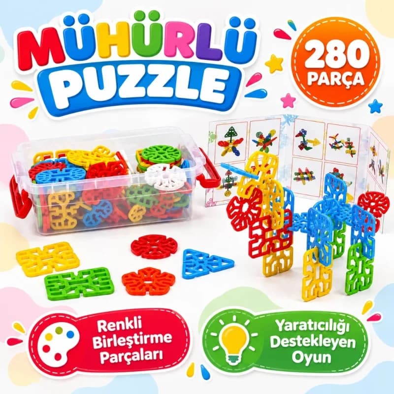 Eğlenceli 440 Parça Mühürlü Puzzle Küçük