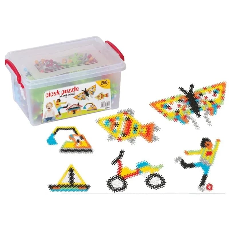 Eğlenceli Çiçek Puzzle 250 Parça Küçük Boy