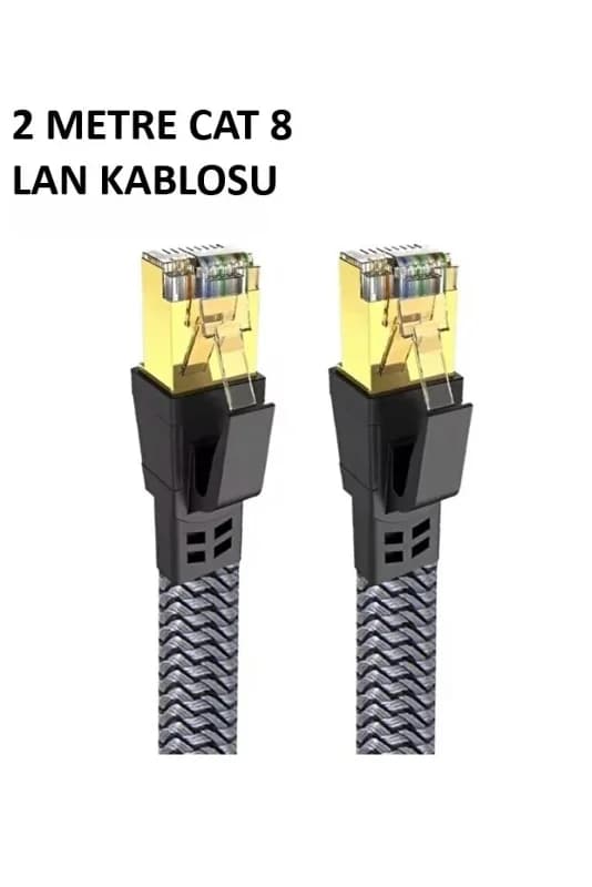Ultra Hızlı 2 Metre Yüksek Kaliteli Ethernet LAN Kablosu