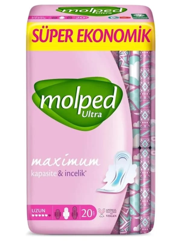 Süper Eko Ultra Anatomik Uzun Ped 20 Adet