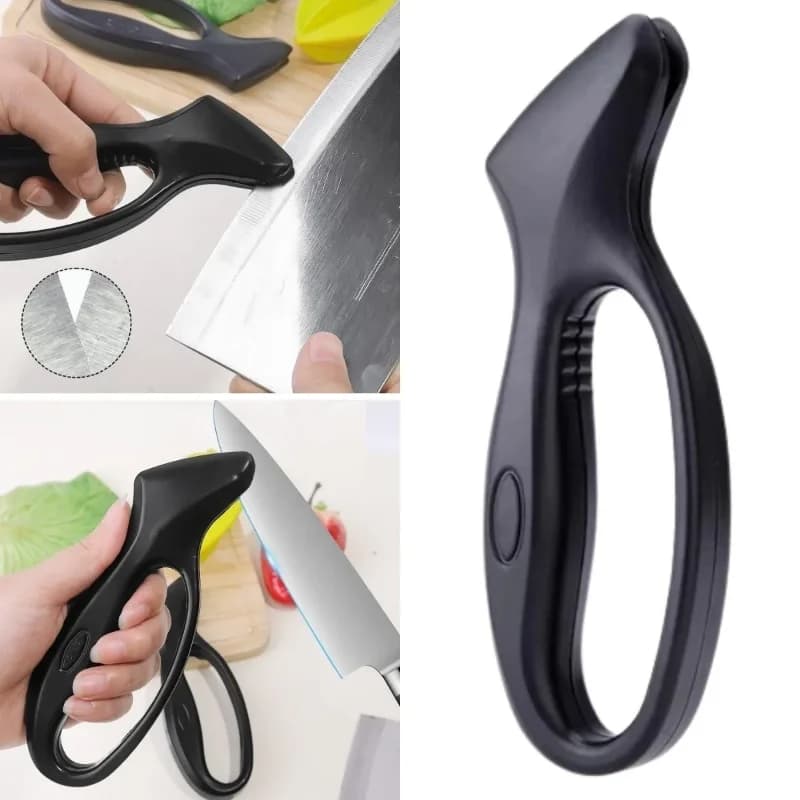 Ergonomik Tasarımlı Paslanmaz Çelik Manuel Bıçak Bileme Aleti