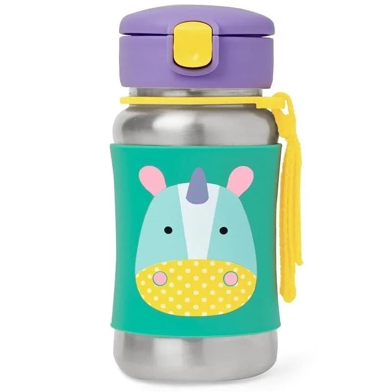 Eğlenceli Unicorn Tasarımlı Paslanmaz Çelik Suluk 350 ml