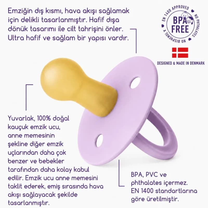 Yumuşak Kauçuk Emzik 0-6 Adet