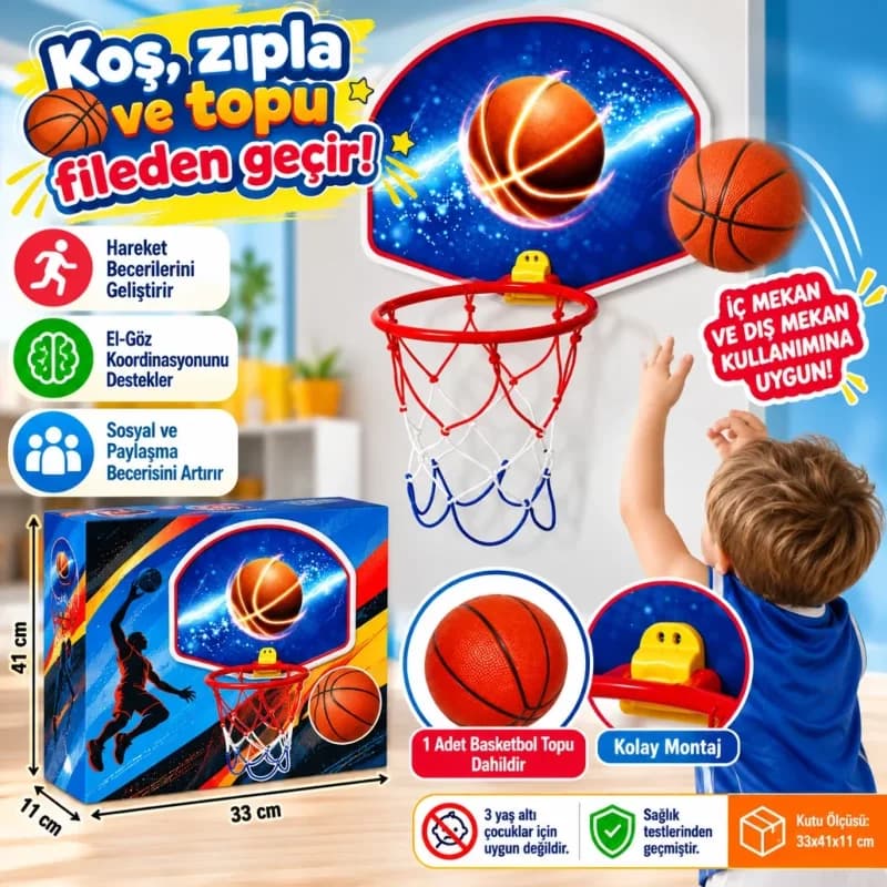 Orta Boy Basket Potası 1 Adet Spor Ekipmanı